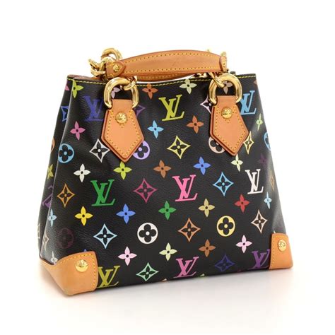 Louis Vuitton Audra Multicolor Black Handbag